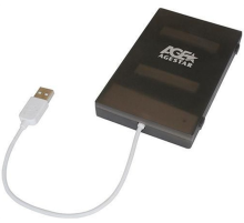 Внешний корпус для hdd AgeStar SUBCP1 SATA пластик черный 2.5" (SUBCP1 black)