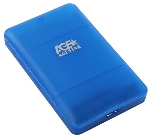 Внешний корпус для hdd AgeStar 3UBCP3 SATA пластик синий 2.5" (3UBCP3 blue) Внешний корпус для hdd AgeStar 3UBCP3 SATA пластик синий 2.5" (3UBCP3 blue)