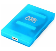 Внешний корпус для hdd AgeStar 3UBCP1-6G SATA пластик синий 2.5" (3UBCP1-6G blue)