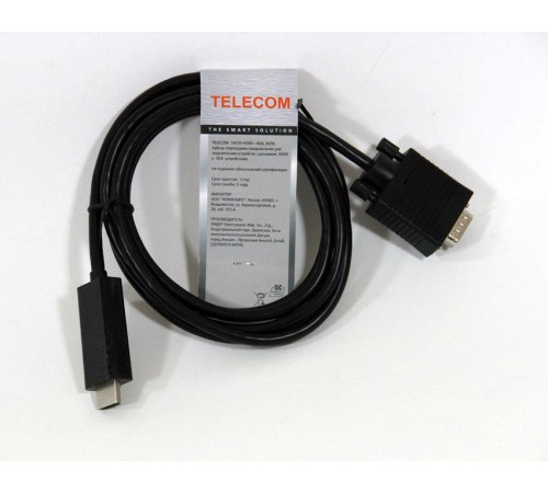 Telecom Кабель-переходник (TA670-1.8M) HDMI --> VGA_M/M 1,8м [6926123463512]