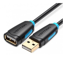 Кабель-удлинитель Vention USB 2.0 AM/AF - 2м Черный Vention USB 2.0 Type-AM - USB 2.0 Type-AF 2м (CBCBH)