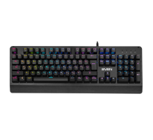 Механическая игровая клавиатура SVEN KB-G9700 (104 кл,+12Fn,RED switch, RGB, мет, корпус) Sven SV-015831