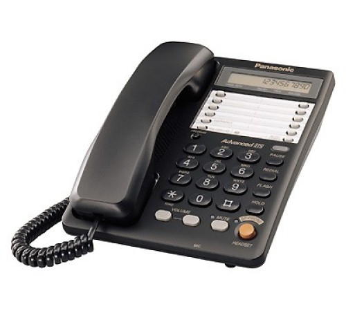 Телефон проводной Panasonic KX-TS2365RUB черный