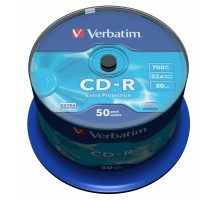 Диск CD-R Verbatim 700Mb 52x Cake Box (50шт) (43351)
