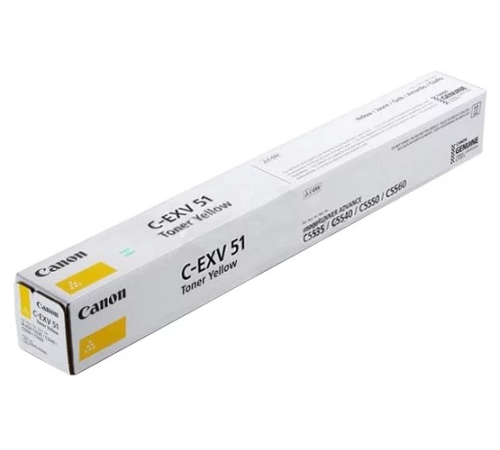 Тонер-картридж Тонер CANON C-EXV51 Y желтый (0484C002)