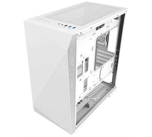Корпус ZALMAN Z1 ICEBERG, MATX, WHITE, WINDOW, 2xCOMBO (3.5" OR 2.5"), 3x2.5", 1xUSB2.0, 2xUSB3.0, FRONT 2x120mm, REAR 1x120mm (Z1 Iceberg White)