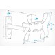 Кронштейн для телевизора Holder LCDS-5046 белый 22"-42" макс.30кг настенный поворот и наклон