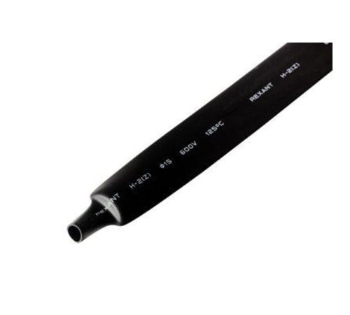 Трубка термоусадочная 18.0/9.0 1м черн. REXANT 21-8006