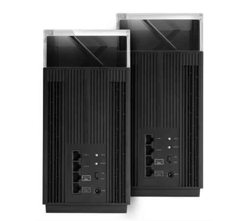 ASUS ET12(2-PK)// роутер, из 2 точек доступа, 802.11 a/b/g/n/ac/ax,  2,4 + 5 гГц; 90IG06U0-MO3A20 (ET12(2-PK))