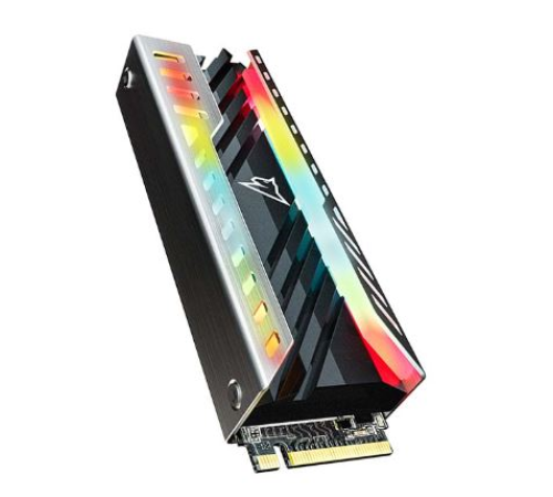 Твердотельный накопитель Netac NV3000 RGB PCIe 3 x4 M.2 2280 NVMe 3D NAND SSD 500GB, R/W up to 3400/2000MB/s, with heat sink & RGB