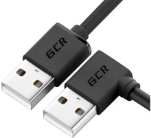 GCR Кабель 1.0m USB 2.0, AM угловой/AM угловой, 28/24 AWG,  GCR-AUM5AM-BB2S-1.0m Greenconnect GCR-AUM5AM-BB2S-1.0m