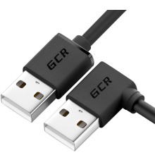 GCR Кабель 1.0m USB 2.0, AM угловой/AM угловой, 28/24 AWG,  GCR-AUM5AM-BB2S-1.0m Greenconnect GCR-AUM5AM-BB2S-1.0m