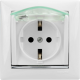 Valena Розетка 2К+З нем. ст. с крышкой с защ. шт. IP44, белый Legrand 774220