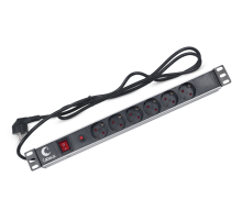 Блок розеток CABEUS PDU-6P-F-2E 6 роз 16А 250V шнур 2м (PDU-6P-F-2EU)