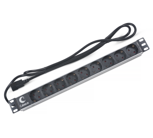 Блок розеток CABEUS PDU-9P-2IEC 9 роз 10А 250V шнур 2м (PDU-9P-2IEC)