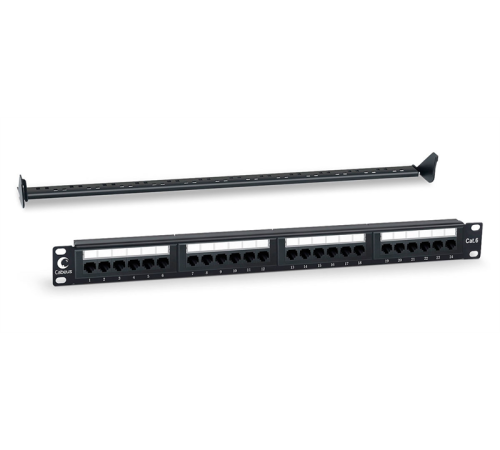 Cabeus PL-24-Cat.6-Dual IDC Патч-панель 19" (1U), 24 порта RJ-45, категория 6, Dual IDC, с задним кабельным организатором (PL-24-Cat.6-Dual) Cabeus PL-24-Cat.6-Dual IDC Патч-панель 19" (1U), 24 порта RJ-45, категория 6, Dual IDC, с задним кабельным организатором (PL-24-Cat.6-Dual)