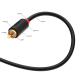 GCR Кабель 1.5m видео-аудио 3 х RCA / 3 х RCA, GOLD, черный, GCR-51820 (GCR-51820)