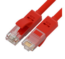 GCR Патч-корд прямой 1.0m UTP кат.5e, красный, позолоченные контакты, 24 AWG, литой, GCR-LNC04-1.0m, ethernet high speed 1 Гбит/с, RJ45, T568B (GCR-LNC04-1.0m)