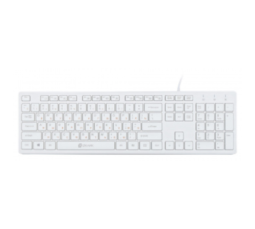 Клавиатура Oklick 500M белый USB slim Multimedia  [1061586]