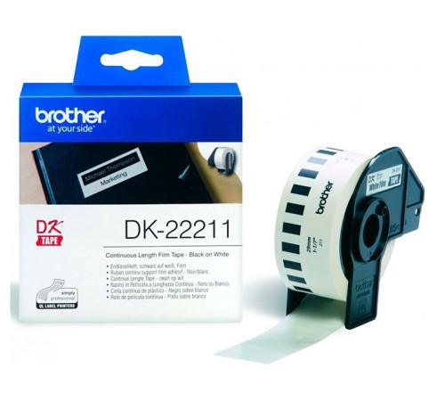 Картридж ленточный Brother DK22211 белый для Brother QL-570