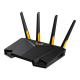 ASUS TUF-AX3000// роутер 802.11 a/b/g/n/ac/ax, до 574 + 4804 Mbps, 2,4 + 5 гГц, 6 антенны, USB; 90IG0790-MO3B00 (TUF-AX3000)