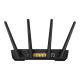 ASUS TUF-AX3000// роутер 802.11 a/b/g/n/ac/ax, до 574 + 4804 Mbps, 2,4 + 5 гГц, 6 антенны, USB; 90IG0790-MO3B00 (TUF-AX3000)
