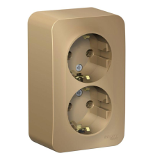 Systeme electric BLNRA010214 BLANCA О/У РОЗЕТКА двойная с заземл. без штор. ИЗОЛ.ПЛ.,16А, 250В, ТИТАН