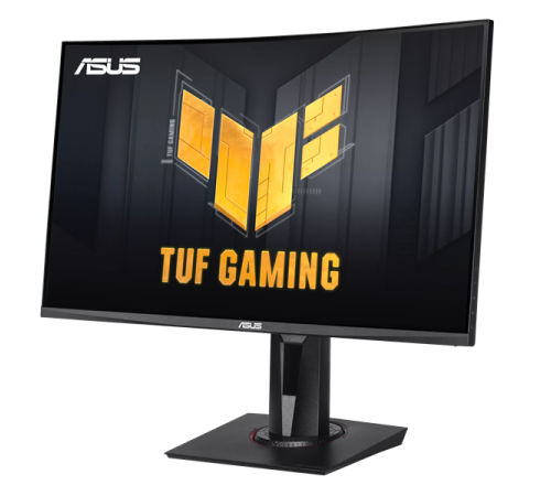 Монитор ASUS 27" VG27VQM VA LED изогнутый, 1920x1080, ProGaming, 1ms, 350cd/m2, 178°/178°, 100Mln:1, 240Hz, Freesync, DVI, HDMI*2, DP, USB-hub, MM, HAS, Swivel, Tilt, VESA, Black, 90LM0510-B03E70 3 years (VG27VQM)