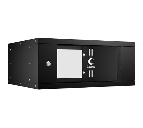 Cabeus WSC-05D-4U55/45-BK Шкаф телекоммуникационный настенный 19" 4U, серия LIGHT разборный, дверь стекло, цвет черный (WSC-05D-4U55/45-BK) Cabeus WSC-05D-4U55/45-BK Шкаф телекоммуникационный настенный 19" 4U, серия LIGHT разборный, дверь стекло, цвет черный (WSC-05D-4U55/45-BK)