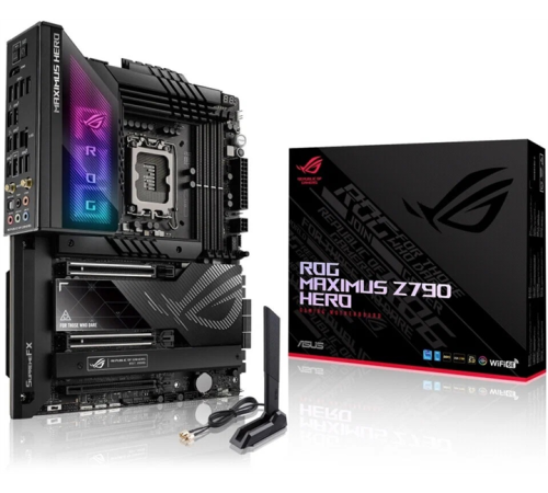 Материнская плата Asus ROG MAXIMUS Z790 HERO Soc-1700 Intel Z790 4xDDR5 ATX AC`97 8ch(7.1) 2.5Gg RAID+HDMI