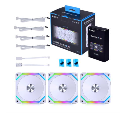 Вентилятор LIAN LI UNI FAN SL V2 120 White aRGB PWM 120mm 2000RPM (3pcs) (G99.12SLV23W.00) Вентилятор LIAN LI UNI FAN SL V2 120 White aRGB PWM 120mm 2000RPM (3pcs) (G99.12SLV23W.00)