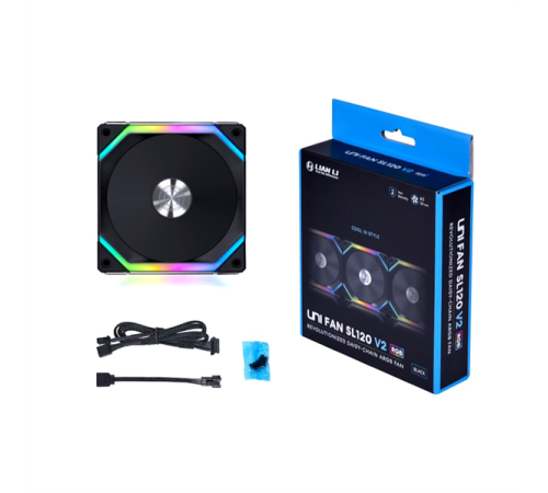Вентилятор LIAN LI UNI FAN SL V2 120 Black aRGB PWM 120mm 2000RPM (1pcs) (G99.12SLV21B.00) Вентилятор LIAN LI UNI FAN SL V2 120 Black aRGB PWM 120mm 2000RPM (1pcs) (G99.12SLV21B.00)
