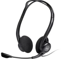 Наушники с микрофоном Logitech 960 черный (981-000100)