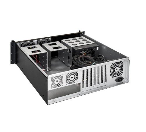 Exegate EX292257RUS Серверный корпус ExeGate Pro 3U450-08 <RM 19", высота 3U, глубина 390, без БП, USB>