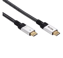 Кабель USB4 TypeC(M)--TypeC(M), 5K@60Hz, 40GBps, PD 240W, 5A, VCOM, 1.2м <CU560-1.2M> Кабель VCOM USB Type-C M/USB Type-C M (CU560-1.2M)