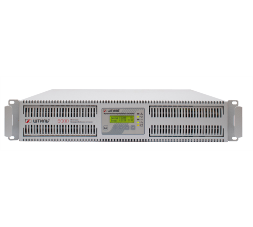 ШТИЛЬ ИБП 6000 ВА; 1 фазный; on-line; батарея: 192В ext (no incl), ЗУ 4А; 3U; rack (SR1106L)