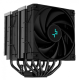 Кулер для процессора DEEPCOOL AK620 ZERO DARK LGA20XX/1700/1200/115X/AM5/AM4 (8шт/кор, TDP 260W, PWM, DUAL Fan 120mm, 6 тепл. трубок, черный) RET (AK620 ZERO DARK)