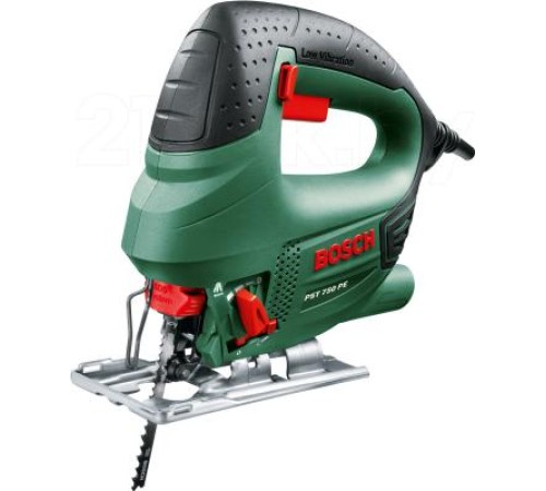 Лобзик Bosch PST 750 PE 530Вт 3000ходов/мин от электросети (кейс в комплекте)