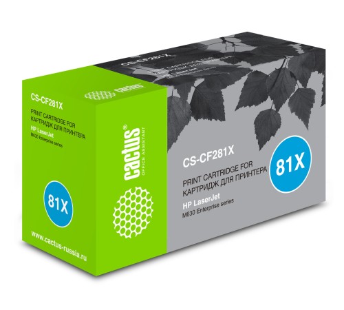 Картридж лазерный Cactus CS-CF281X CF281X черный (25000стр.) для HP LJ Ent M630/M605dn/M606dn/M605x