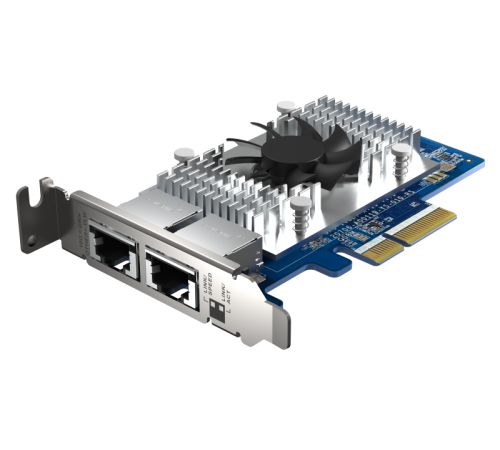 Сетевая карта QNAP QXG-10G2T-X710 Сетевая карта QNAP QXG-10G2T-X710