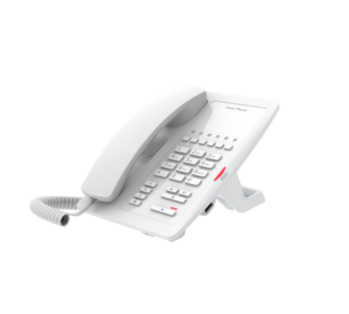 Fanvil Гостиничный IP телефон белый, 2 порта 10/100 Мбит, PoE, сменные панели логотипов, без дисплея,wi-fi (H3W white)