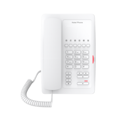 Fanvil Гостиничный IP телефон белый, 2 порта 10/100 Мбит, PoE, сменные панели логотипов, без дисплея,wi-fi (H3W white)
