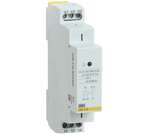 Реле промежуточное OIR 1 конт. (16А) 230В AC IEK OIR-116-AC230V