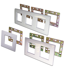 Рамка Lanmaster LAN-FRS45X45/3-WH 45x45 3x45x45 белый (упак.:1шт)