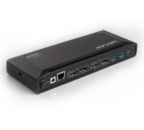 Док-станция Docking Station WAVLINK USB-C&USB3.0 Ultra 5K(Dual 4K)Universal with 100W PowerDelivery Include 20V/6.5A Power Adapter/ 4xUSB3.0/2xUSB-C/2xDP 4K 60HZ/2xHDMI 4K 60HZ/1xGigabit LAN/1xAudio In/Out (WL-UG69PD2 Pro)
