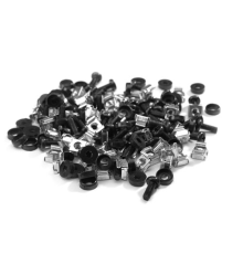 Комплект крепежа Lande M6 cage nut set, 1 set 50 pcs, screw, nut, washer (LN-DGR-KFS-M650-XX)