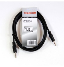 Telecom Кабель соединительный (TAV7175-1.5M) 3.5 Jack (M) - 3.5 Jack (M), стерео, аудио, 1.5м [6926123462874]