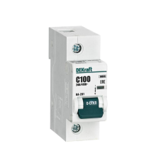 Выключатель автоматический модульный 1п C 100А 10кА ВА-201 DEKraft 13003DEK