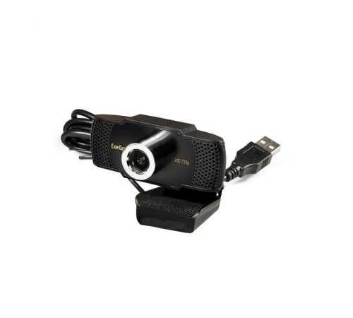 Exegate EX287377RUS Веб-камера ExeGate BusinessPro C922 HD (матрица 1/3" 1,3 Мп, 1280х720, 720P, 30fps, 4-линзовый объектив, ручной фокус, USB, микрофон с шумоподавлением, универсальное крепление