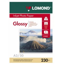 Фотобумага Lomond 0102025 A3/230г/м2/50л./белый глянцевое для струйной печати